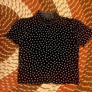 Mock turtleneck crop top